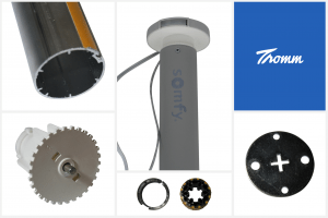 Rolgordijn kit - ingebouwde batterij - RTS (draadloos te bedienen) Rolgordijn kit - ingebouwde batterij - RTS (draadloos te bedienen)