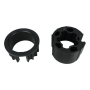 Adapterset 63 mm rond met doeksleuf voor Somfy 50 serie