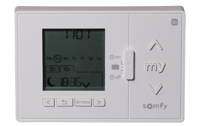 Somfy Chronis IO met display in standby