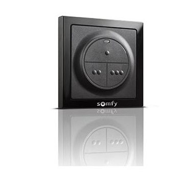 Interruptor de pared inalámbrico IO, 3 canales (negro)