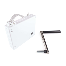 Bandopwinder Selve incl. zwengel en 14 mm lint (wit)