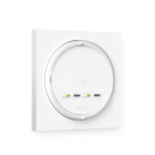 Somfy Smoove Amy 4 IO wandschakelaar wit, inclusief vierkant frame