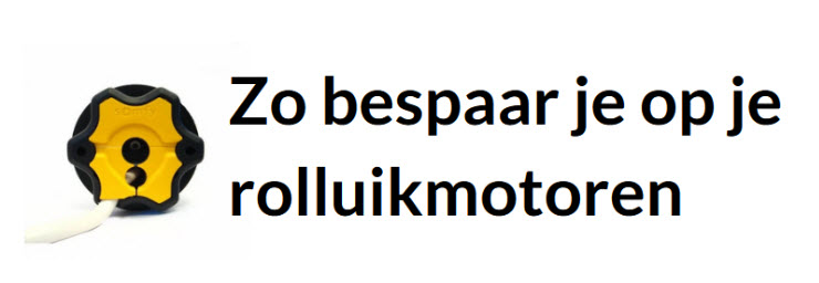 Bespaar veel geld - vervang je defecte Somfy Oximo RTS, LT50 of Altus RTS door deze rolluikmotoren